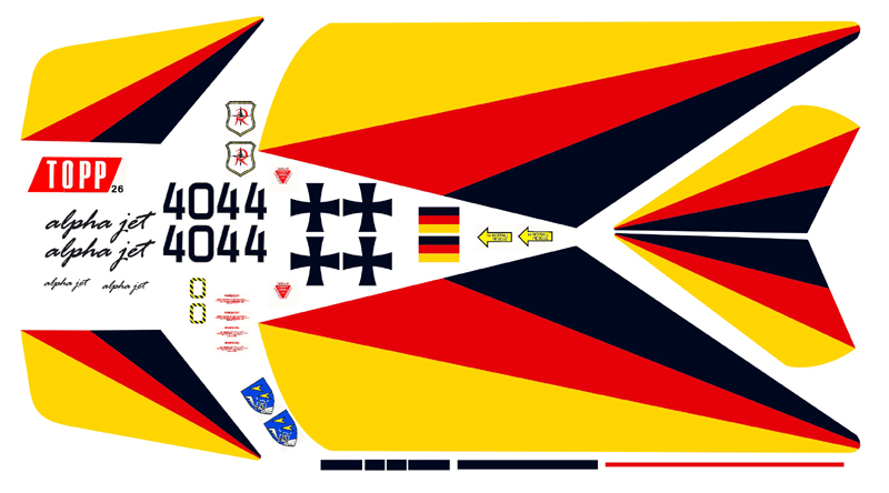 Dekor für Alpha-Jet 100,5cm